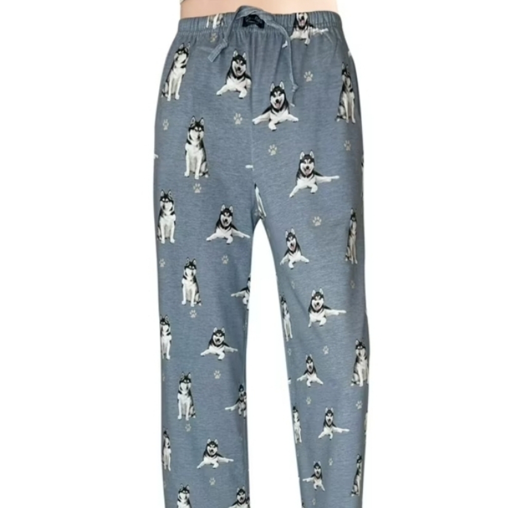 Comfies pajama pj pants huskie dog (M)